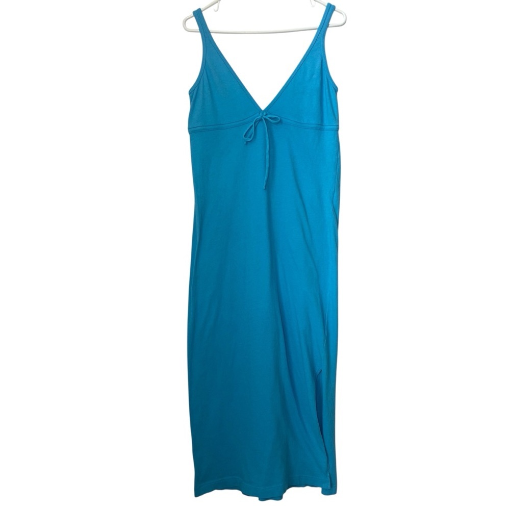 Free People Bright Turquoise Blue Maxi Dress - Picture 2 of 8